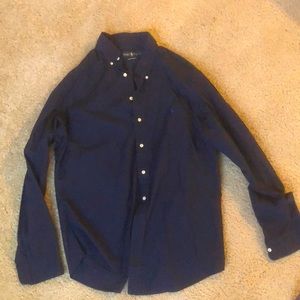 Navy Blue Ralph Lauren Button Down Dress shirt
